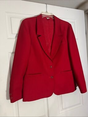 Unk Red Classic Tailored Blazer